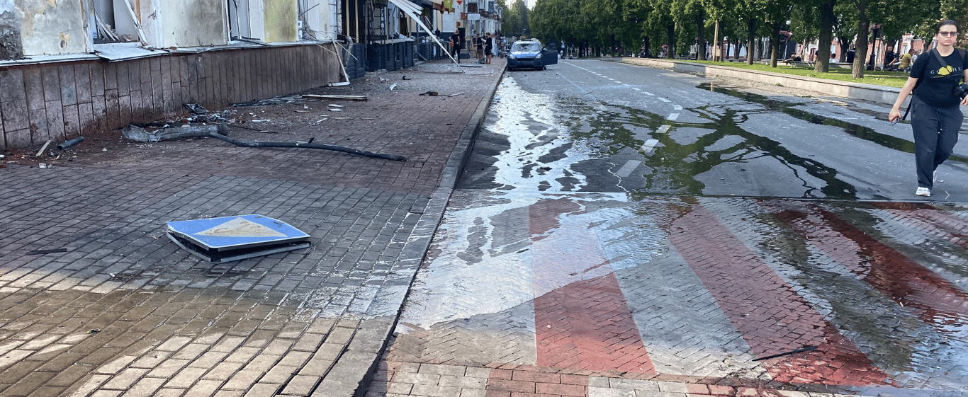 Последствия обстрела Чернигова 19 августа. Фото: Новини.LIVE