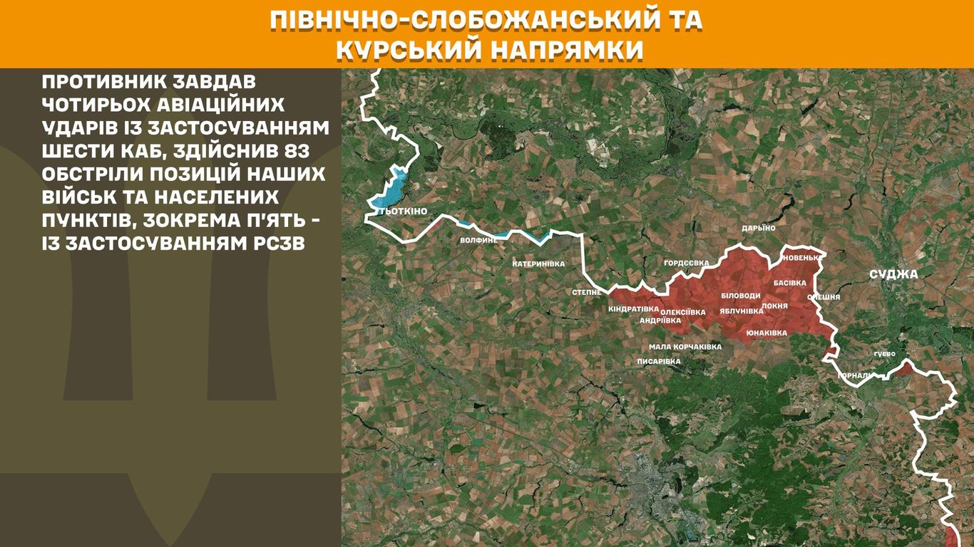 Ситуація на Північно-Слобожанському і Курському напрямках