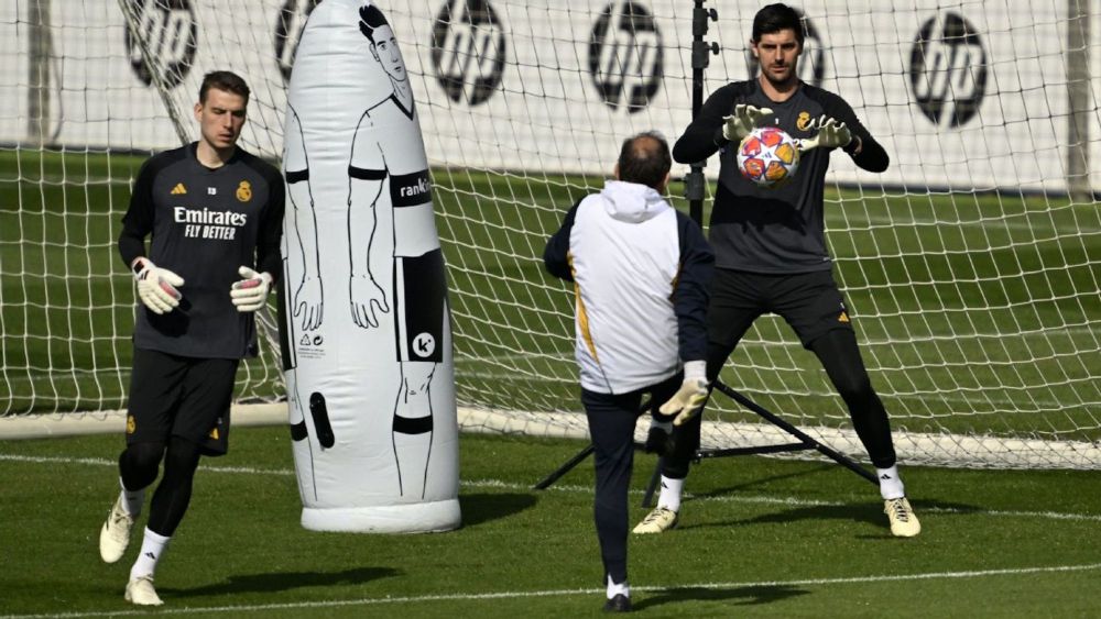 Андрій Лунін та Тібо Куртуа