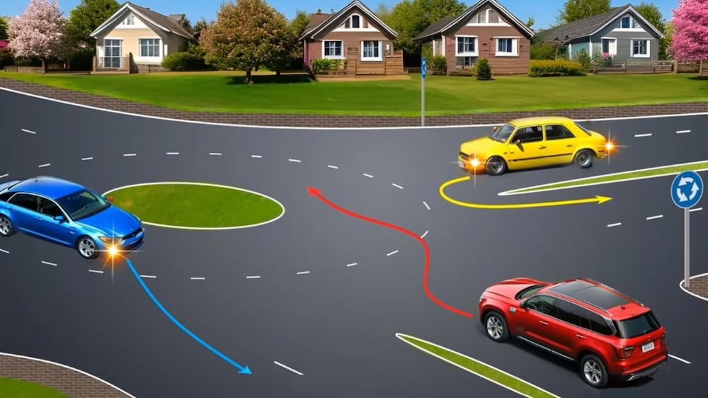 Тестування ПДР: хто порушує правила на круговому перехресті?