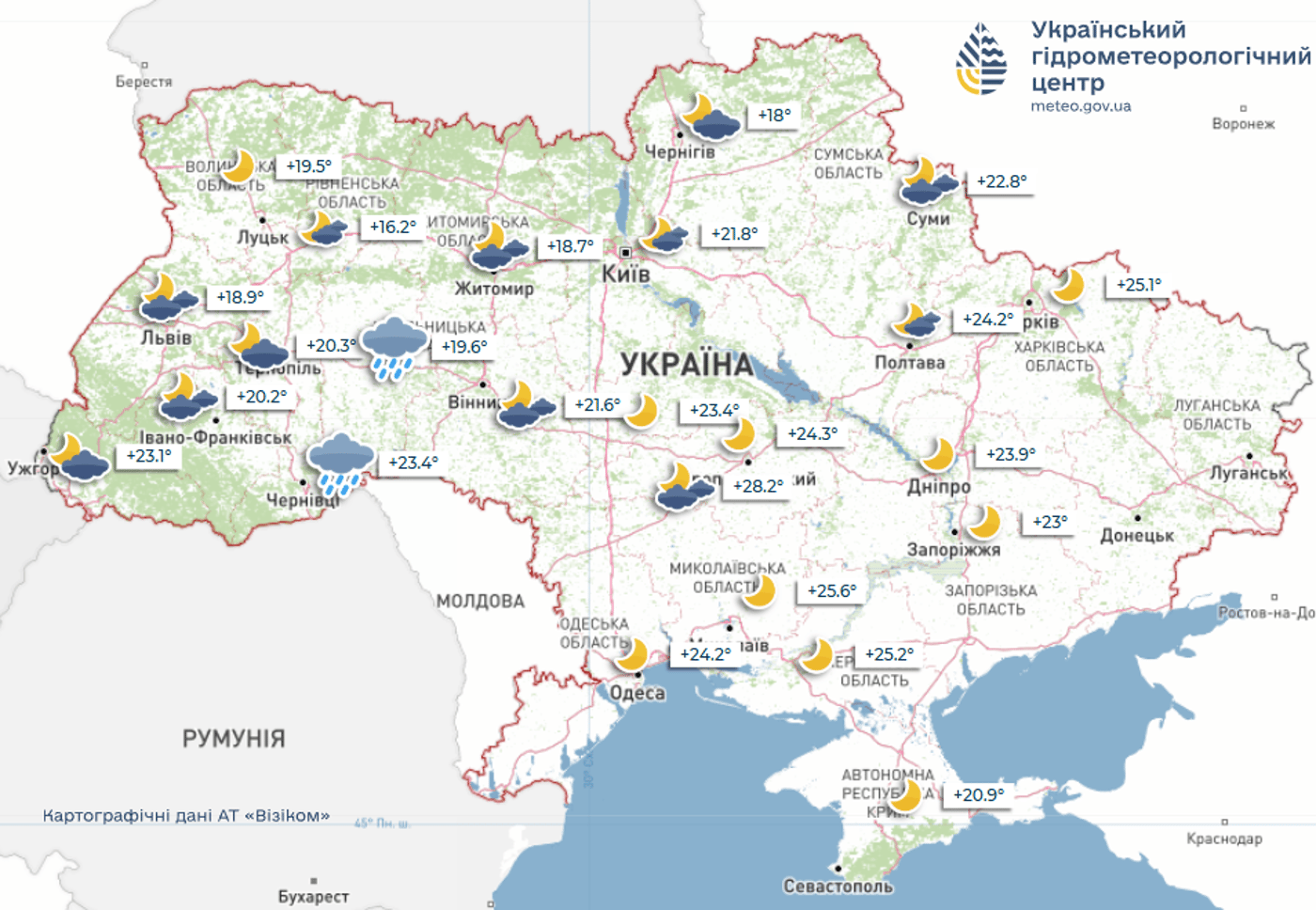 Погода на тиждень