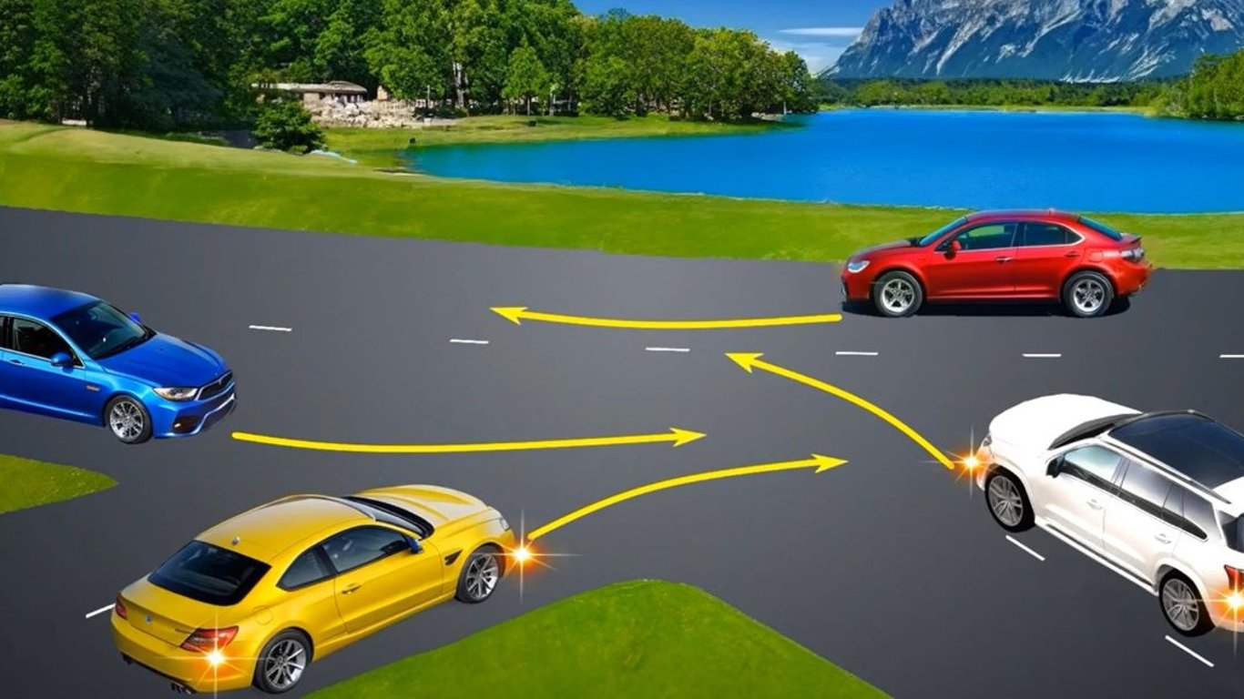 Тест по ПДД: помогите водителям разъехаться на нетипичном перекрестке