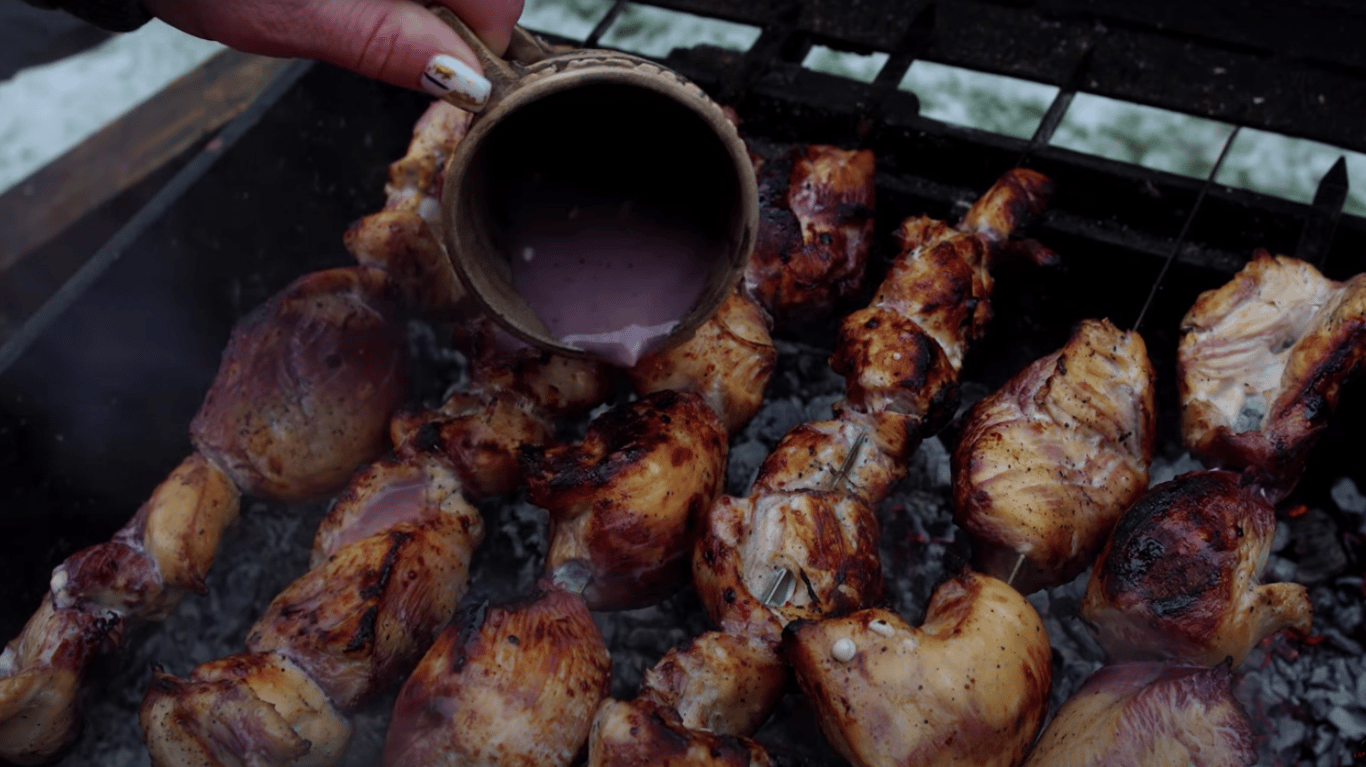 смачний рецепт маринаду на вині для шашлику з курки