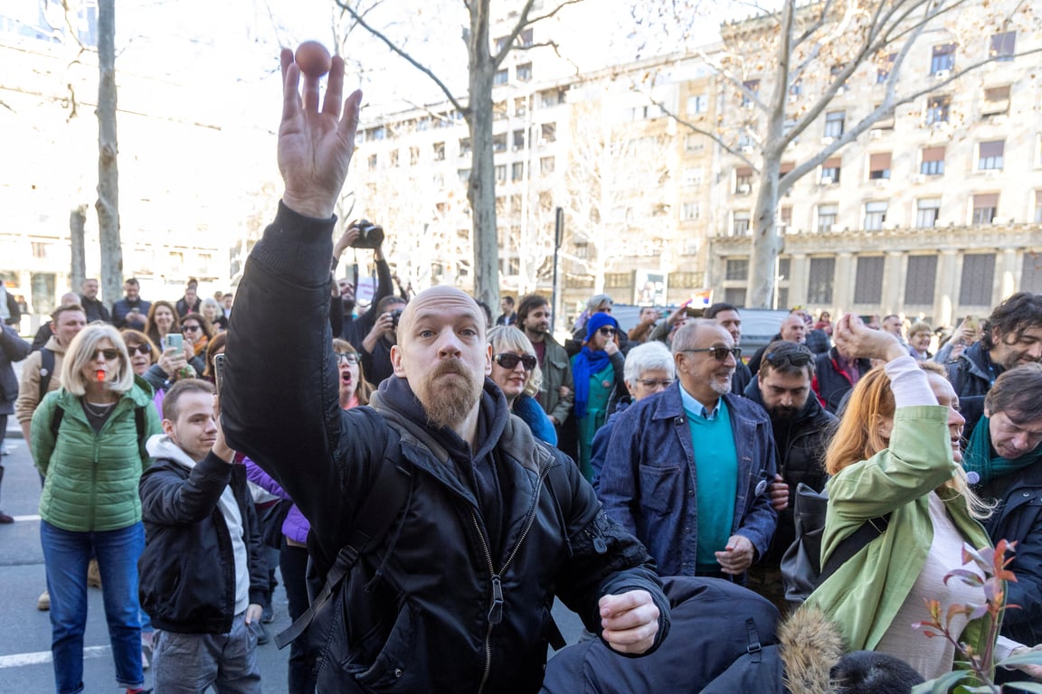 Протести в Белграді 15 березня