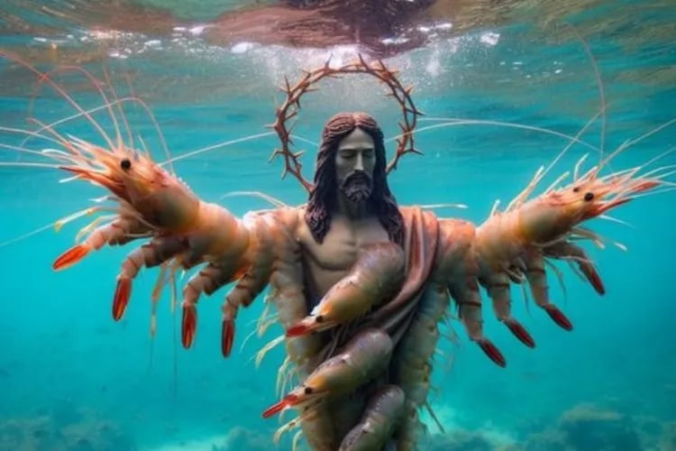 An image of the Shrimp Jesus