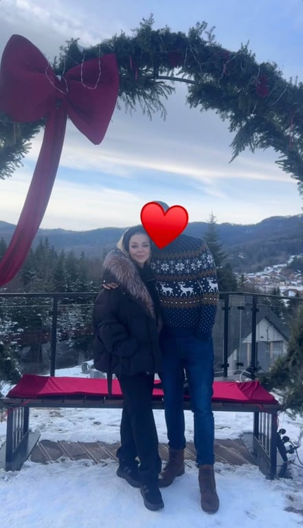 Алина Гросу с мужем