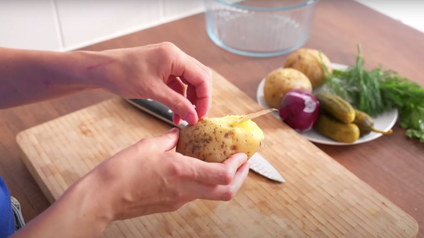 рецепт салату з картоплею