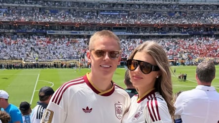 Александр и Влада Зинченко болеют за Испанию на стадионе финала ЧМ-2026 - 290x166
