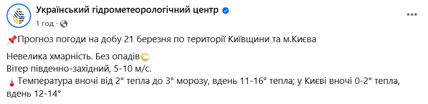 Погода у Києві
