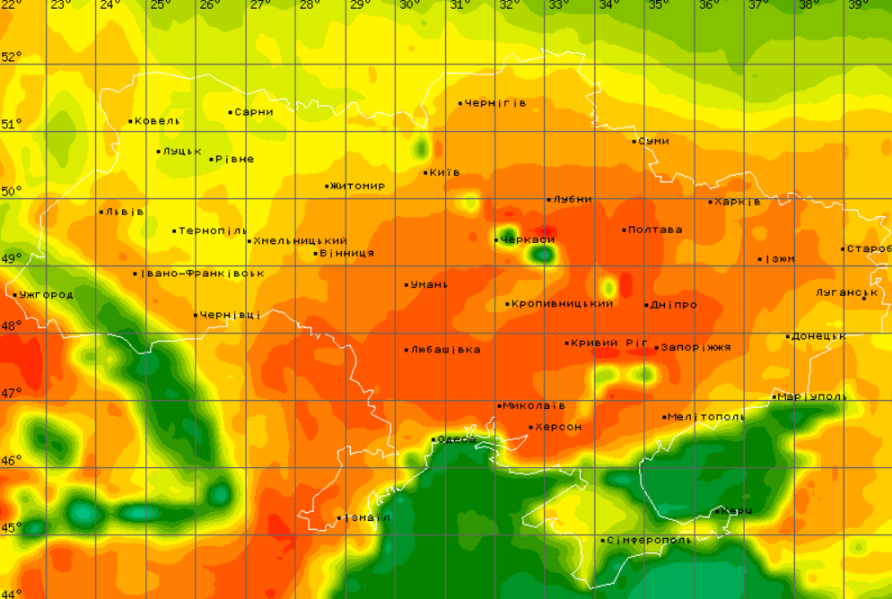Погода в Україні 25 серпня