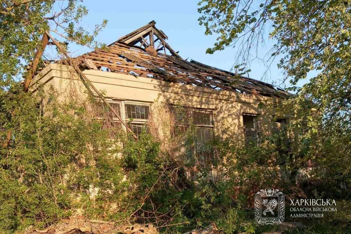 Зруйнований будиок на Харківщині