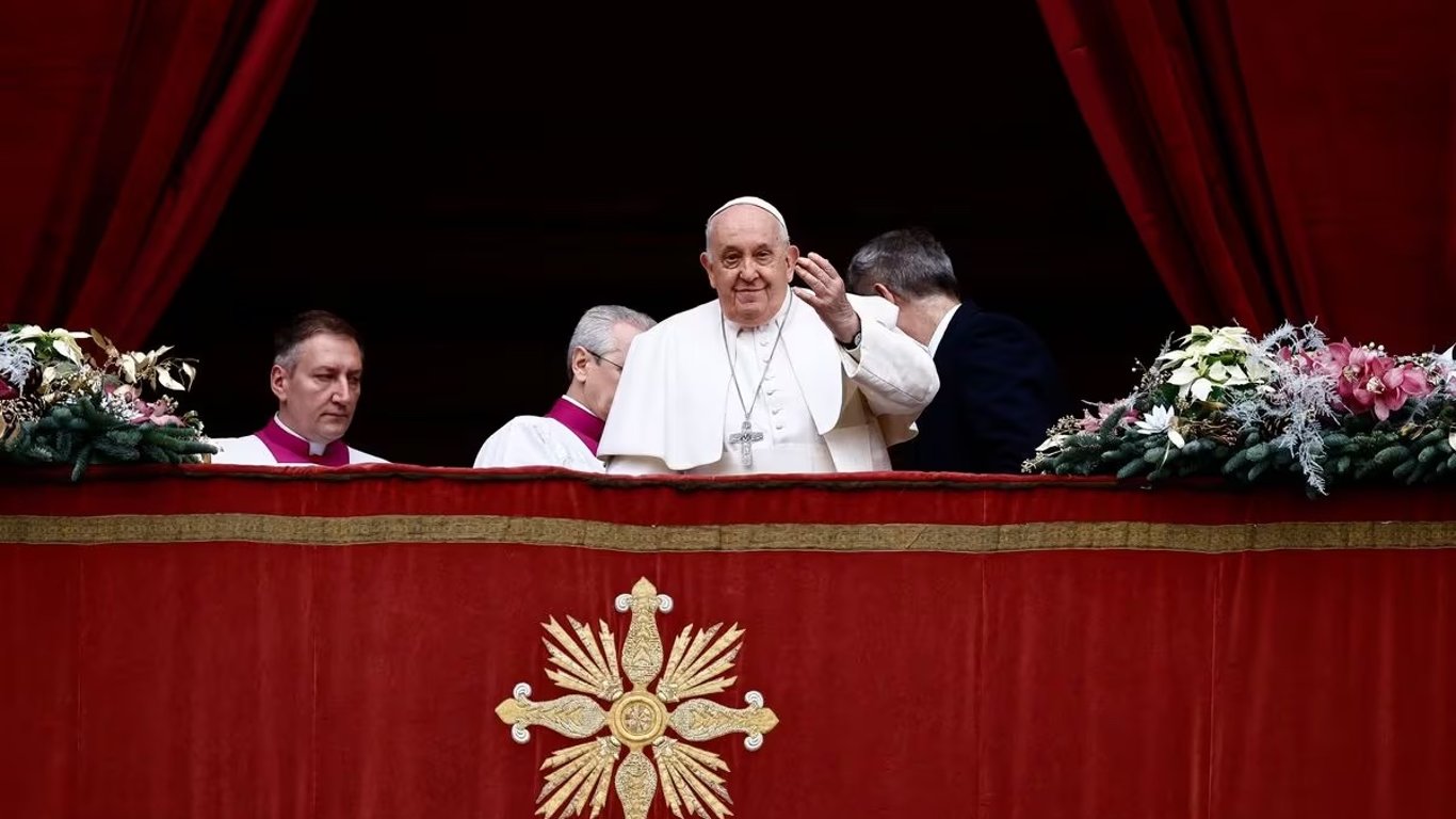Папа Римський згадав про війну в Україні під час різдвяної проповіді