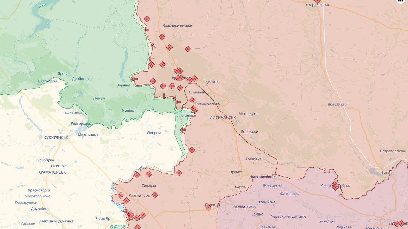 Карта боевых действий в Украине на 26.05.2023: онлайн Deep State, liveuamap