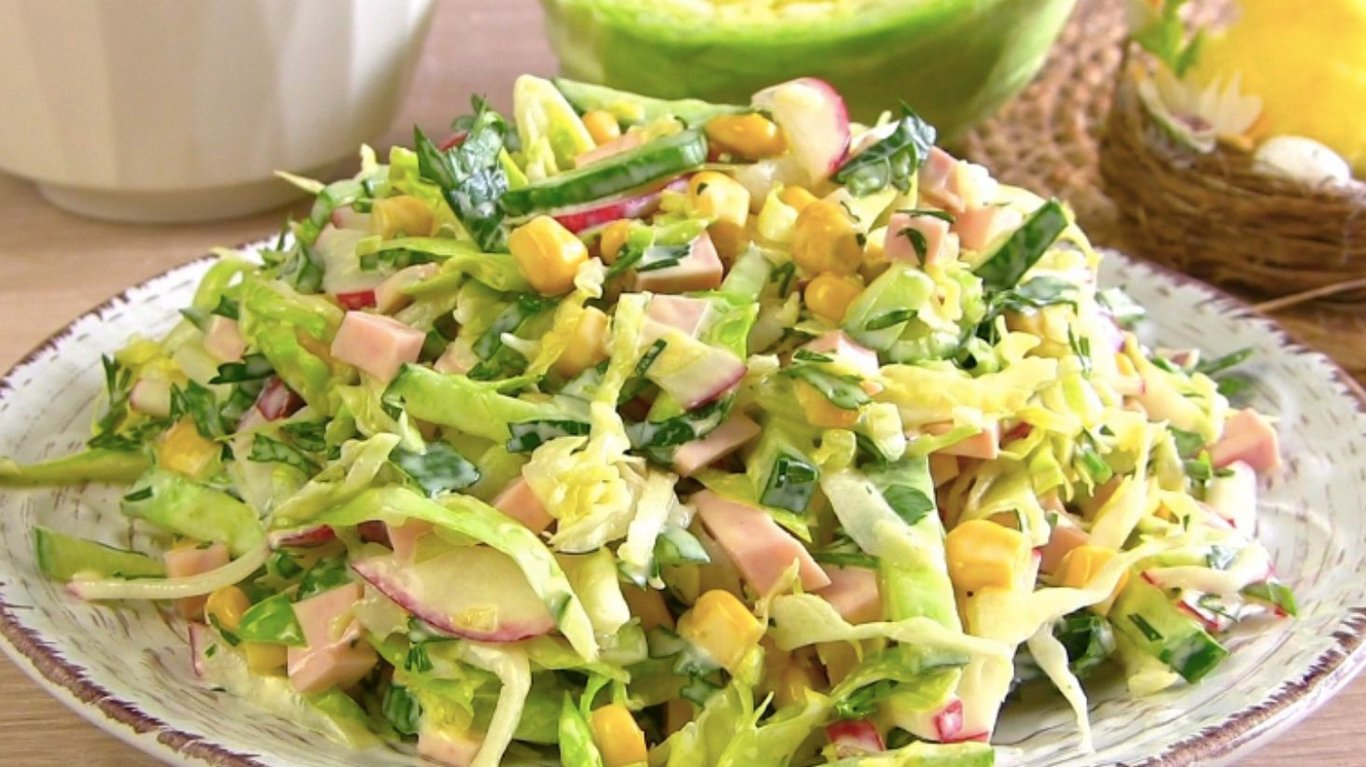 салат з пекінською капустою