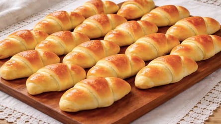 Пухкенькі рогалики на воді: рецепт тіста без яєць, молока і масла - 285x160