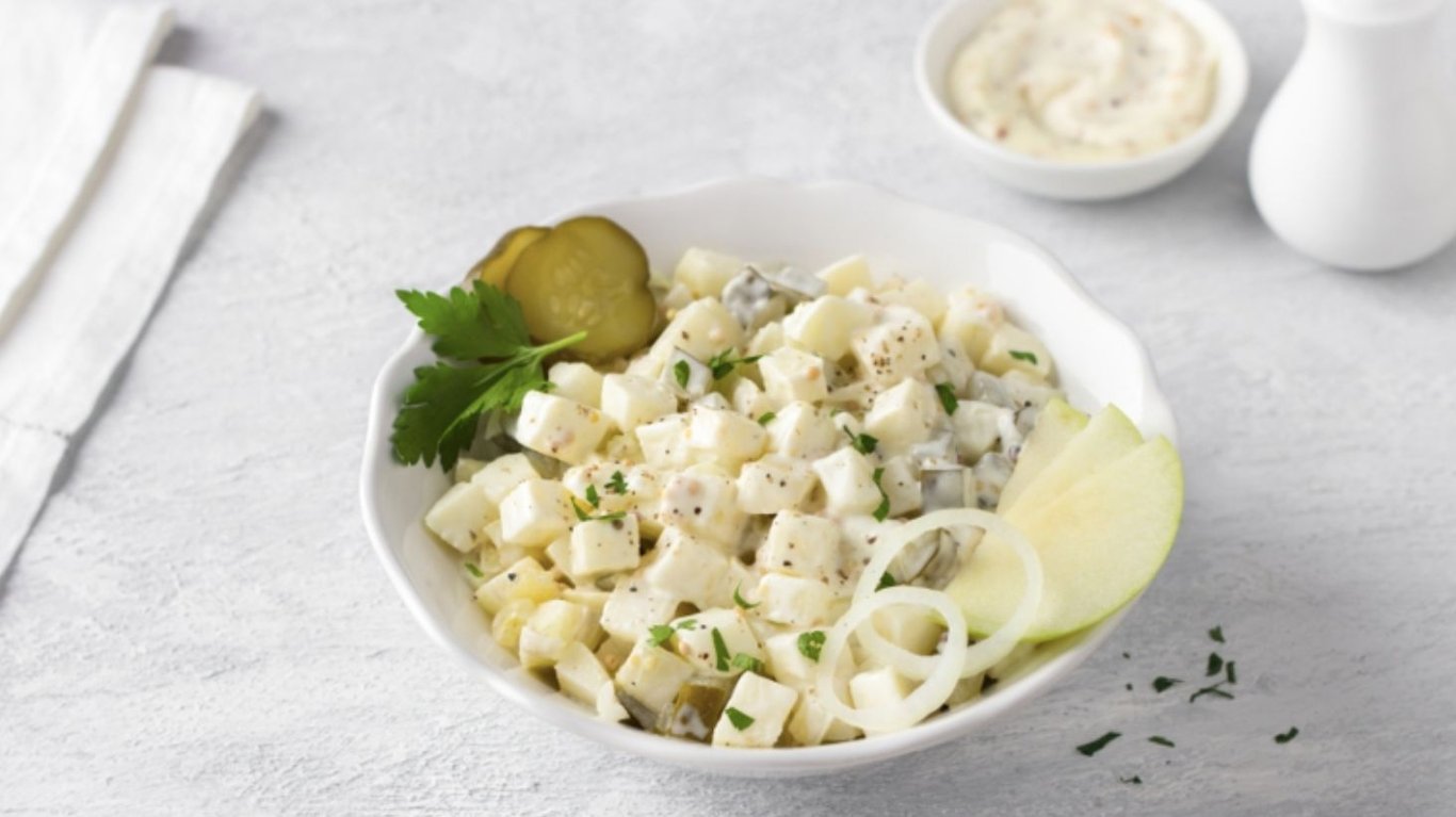 Картопляний салат з гірчичною заправкою