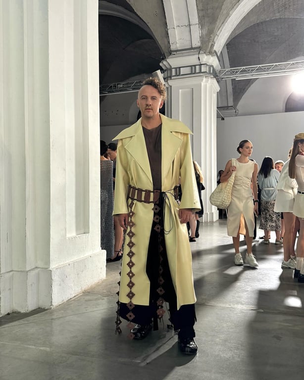 Євген Клопотенко на Ukrainian Fashion Week. Фото: instagram.com/klopotenko