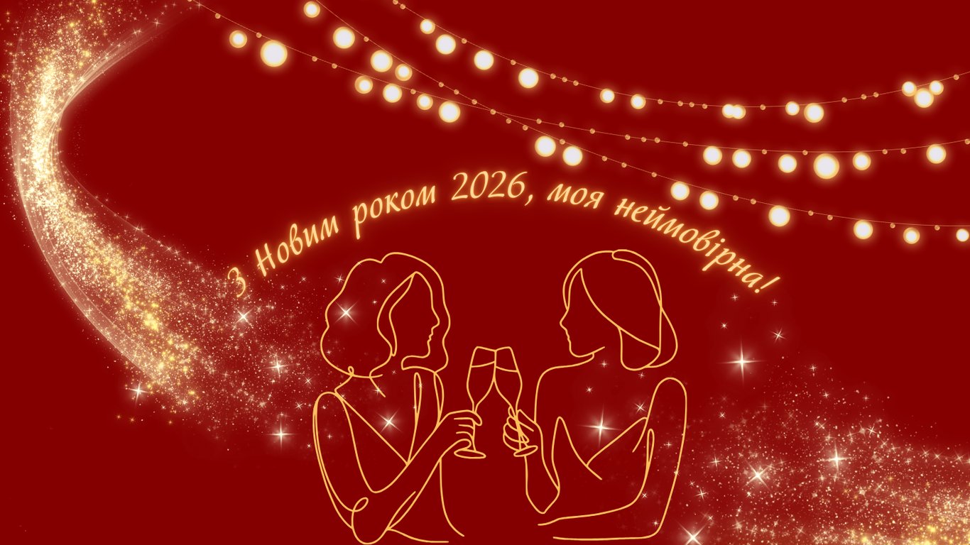 Листівки для друзів з Новим роком 2026