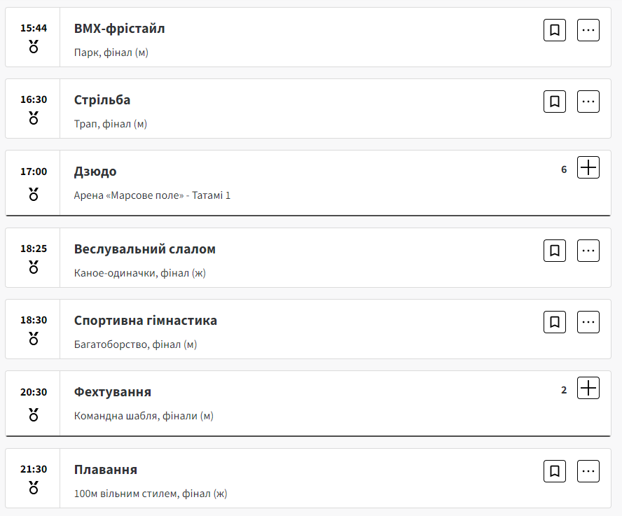 Як межалі розіграють на Олімпіаді-2024 в Парижі 31 липня