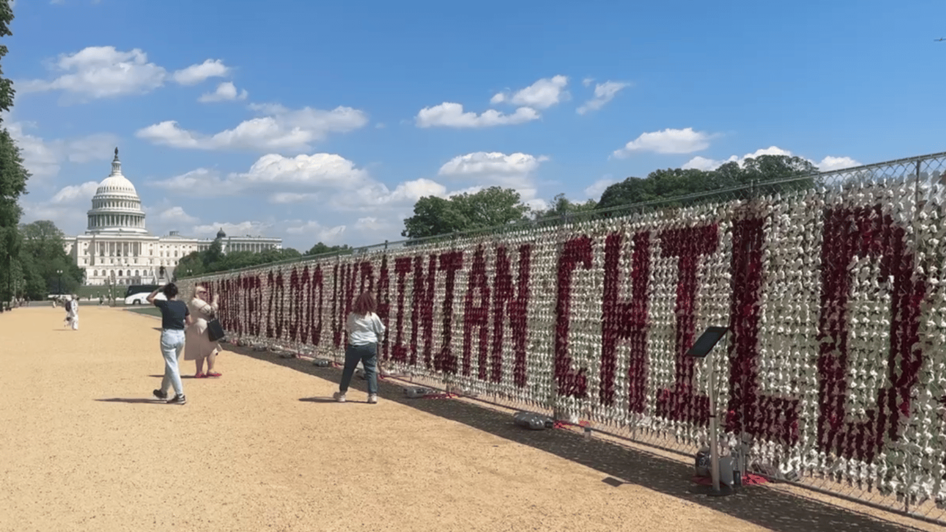 В США состоялась акция в поддержку похищенных РФ украинских детей