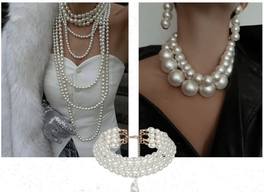 Перлини в прикрасах завжди мали оригінальний вигляд