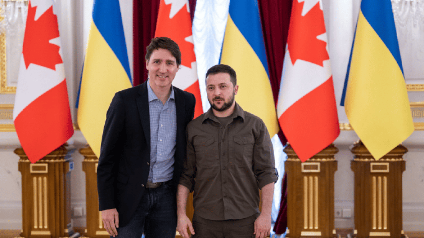 Зеленский встретился с премьер-министром Канады в Киеве