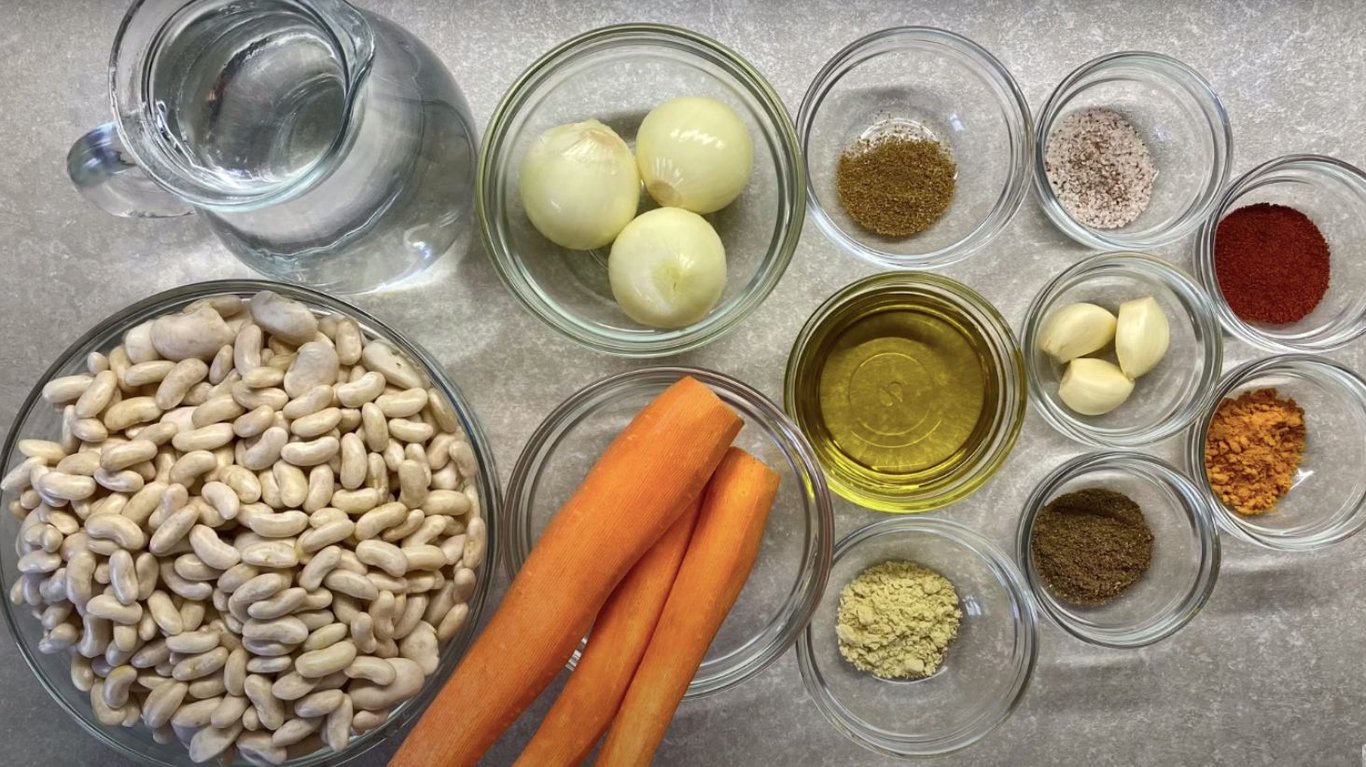 як приготувати пісний паштет з квасолі 