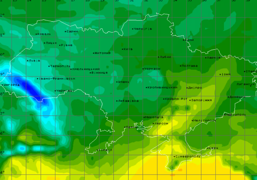 температурна карта України