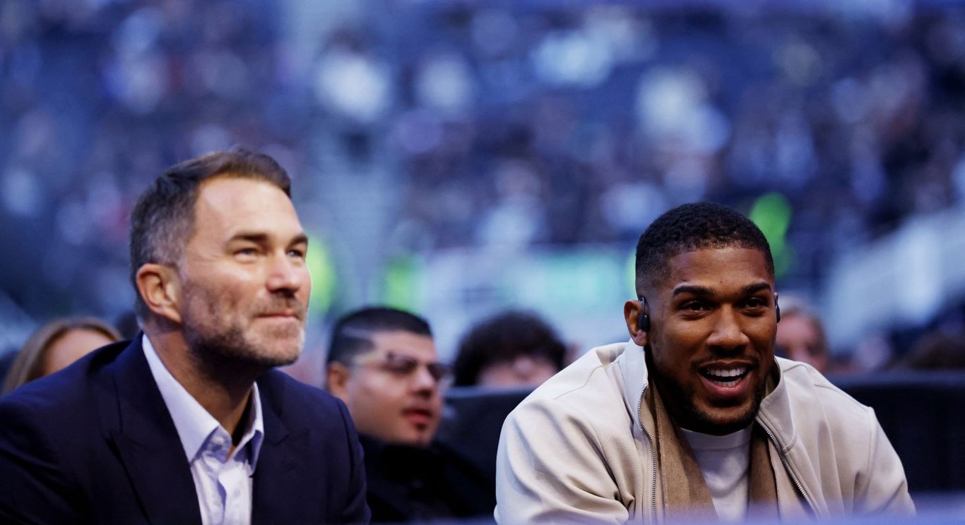 Эдди Хирн и Энтони Джошуа