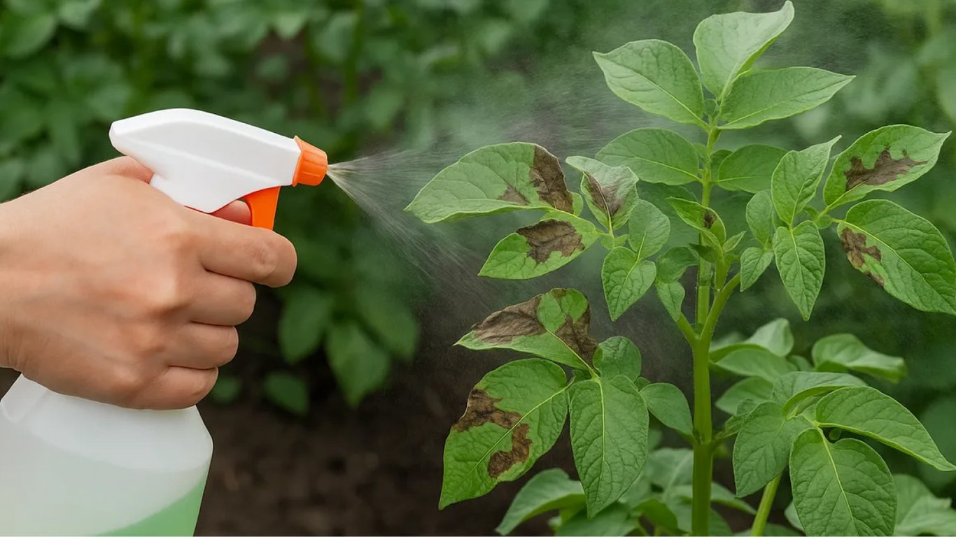 Чем обработать картофель до окучивания — простой способ без химии