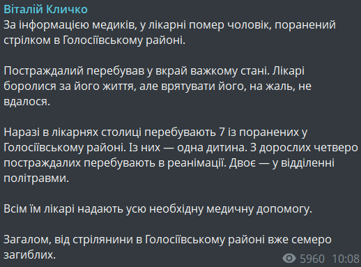 Стрілянина у Києві 18 квітня