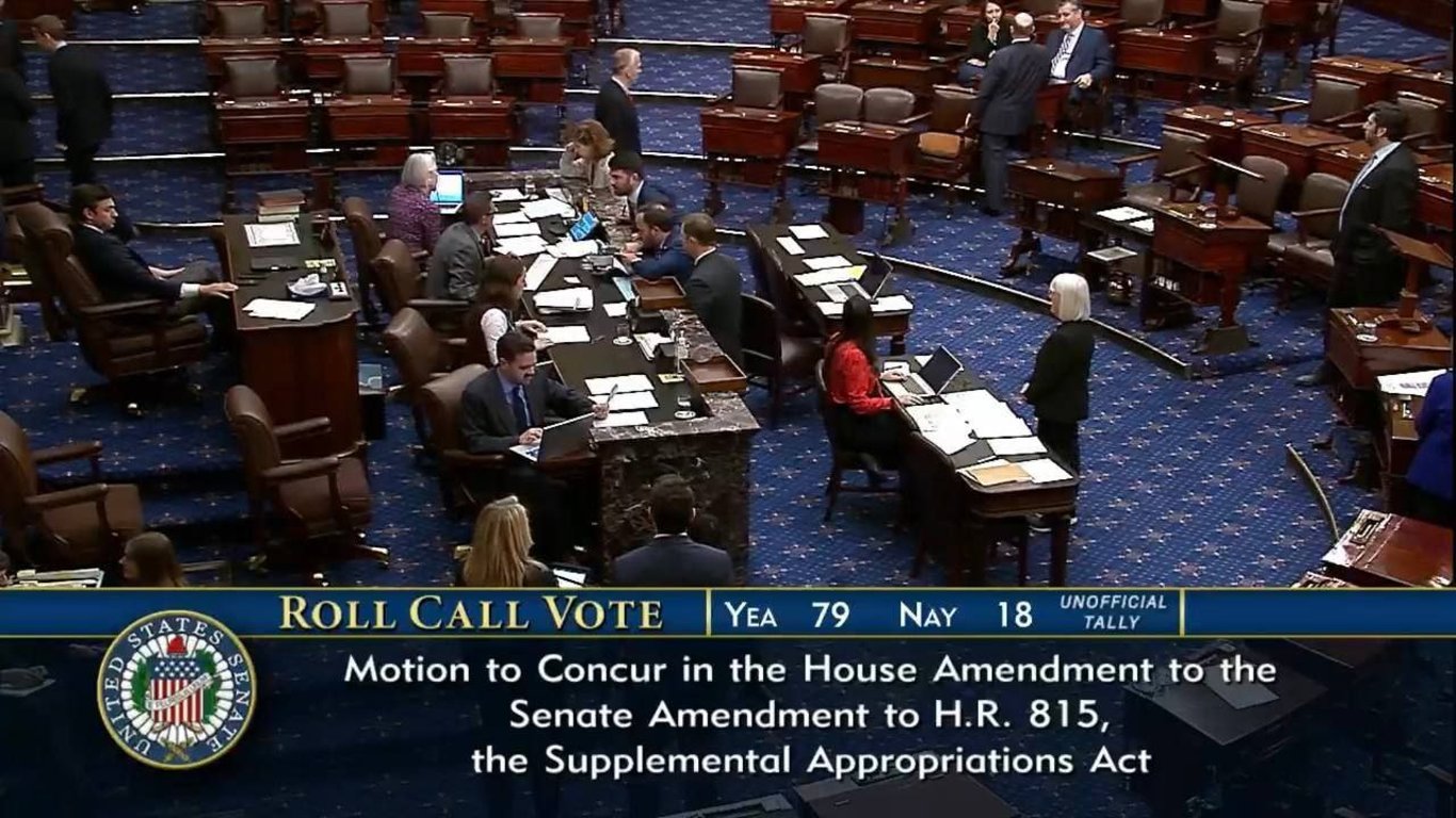 Сенат США підтримав законопроєкт про допомогу Україні