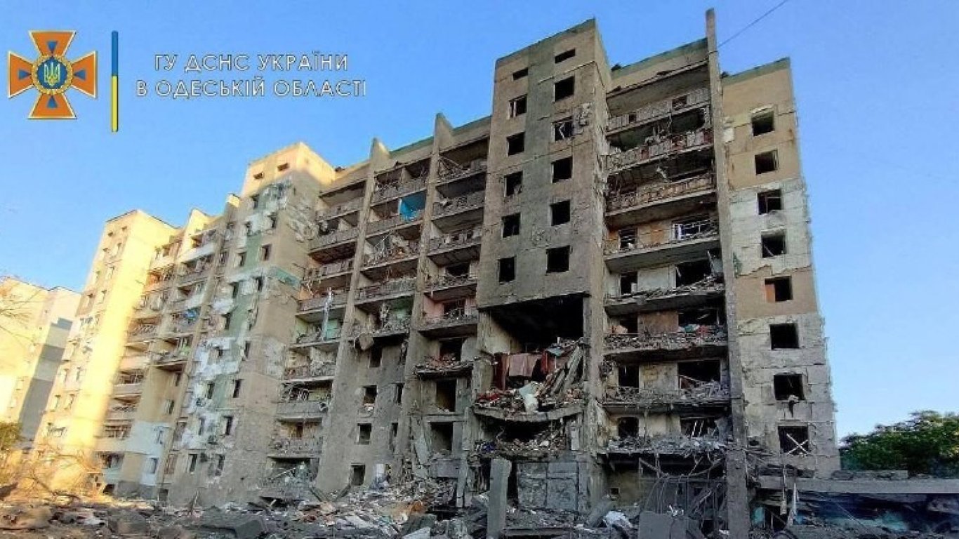 Разрушенный дом в Сергеевке