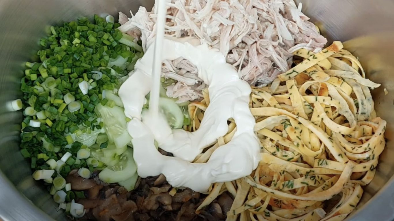 рецепт ситного салату з печерицями від львівської господині