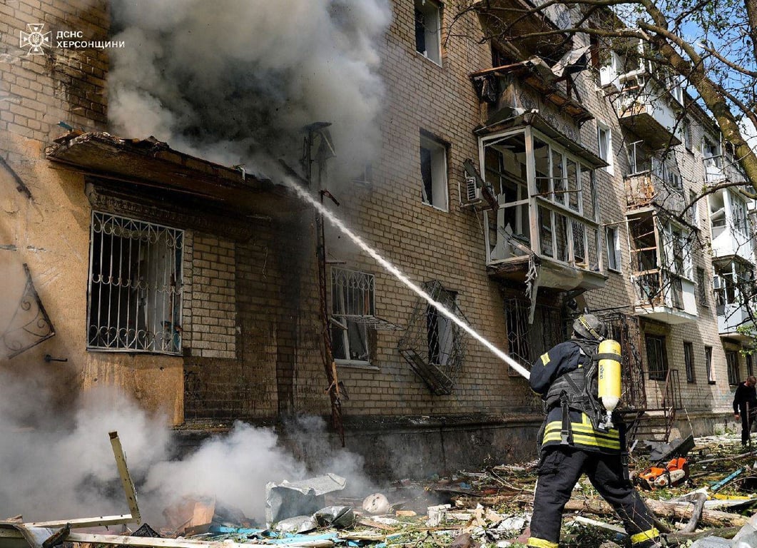 обстріли Херсонщини на 17 травння