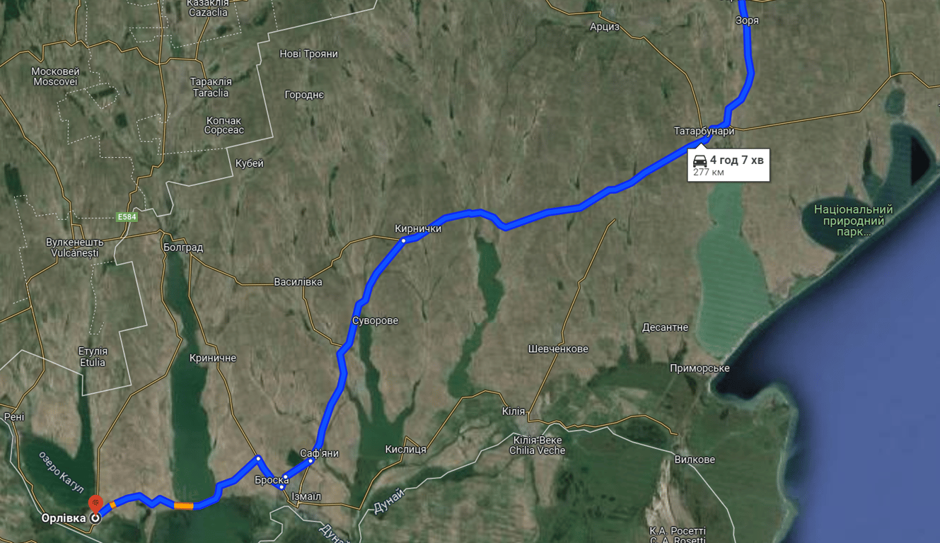 Затори на автомобільній трасі Одеса — Рені сьогодні увечері, 28 квітня