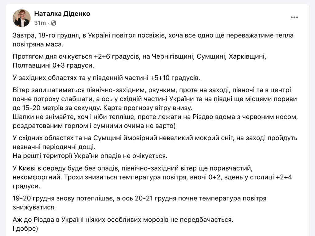 Диденко погода