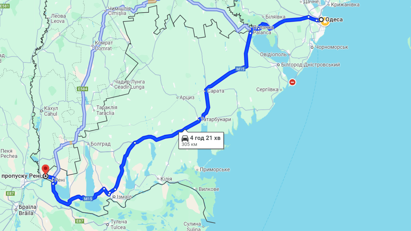 Локальні затори на трасі Одеса-Рені: водіям слід готуватися до затримок на кордоні