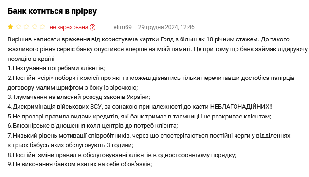 ПриватБанк скарги