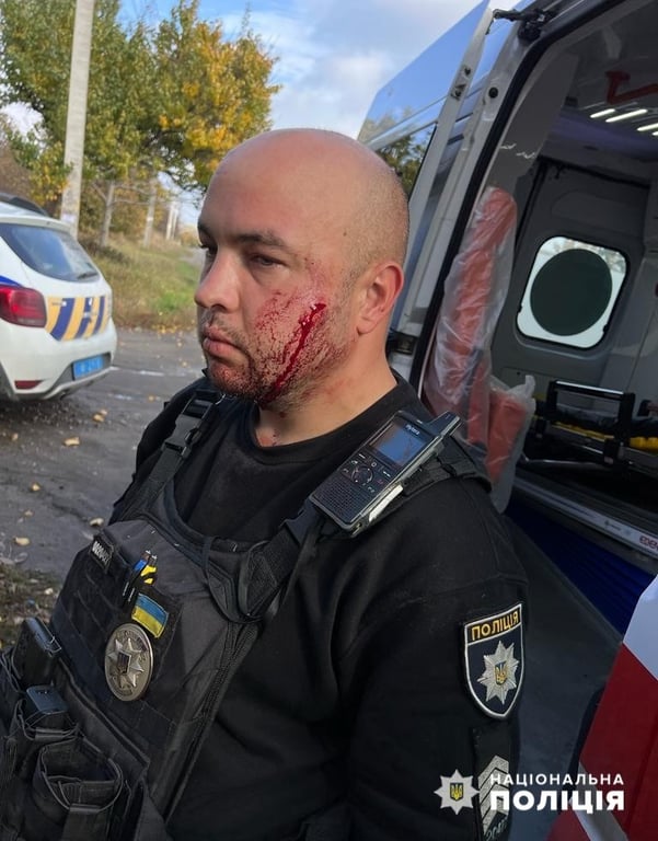 Нападение на полицейского в Днепре
