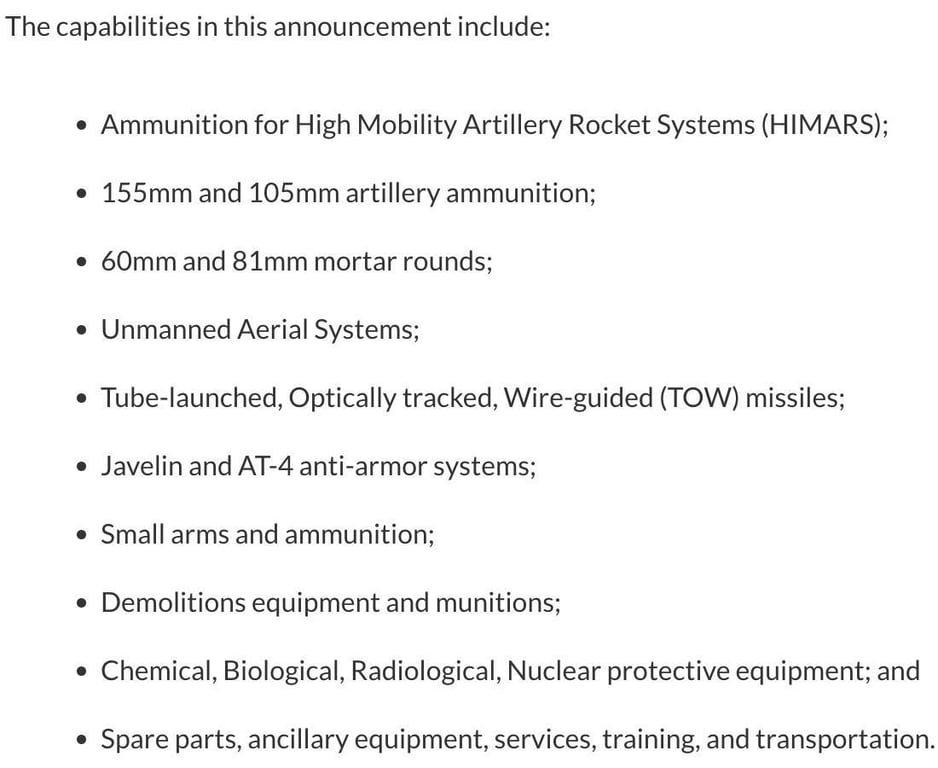 пакет допомоги від США