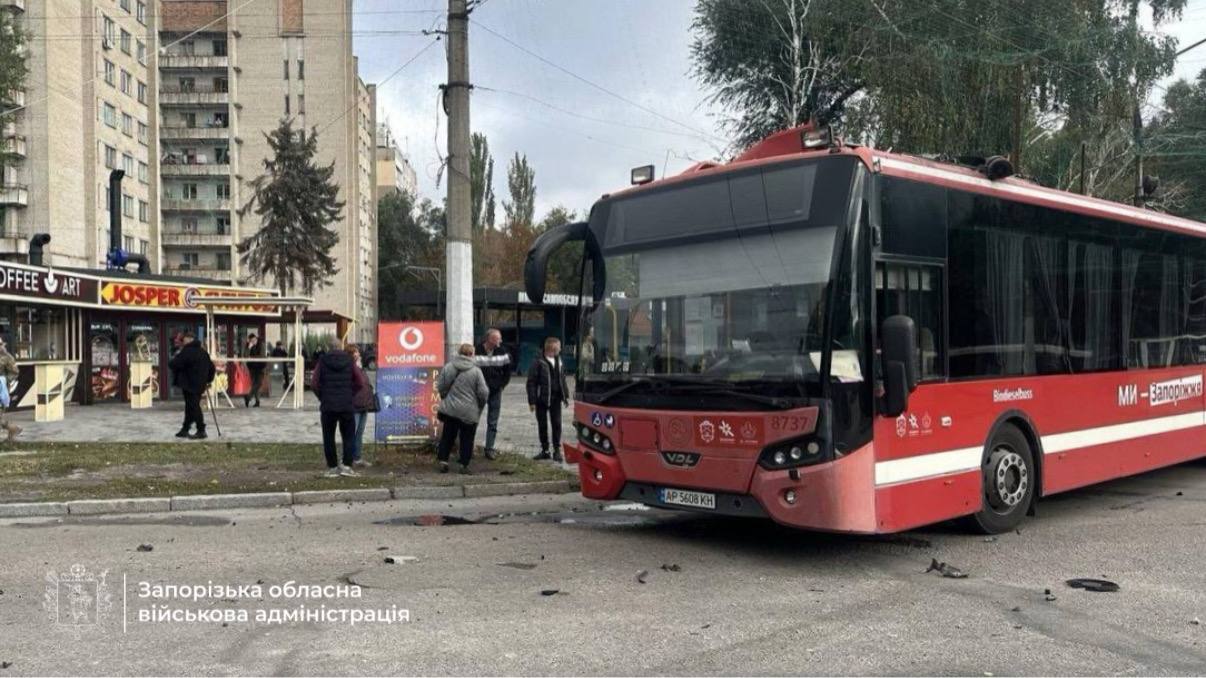 Наслідки атаки дрона по маршрутці
