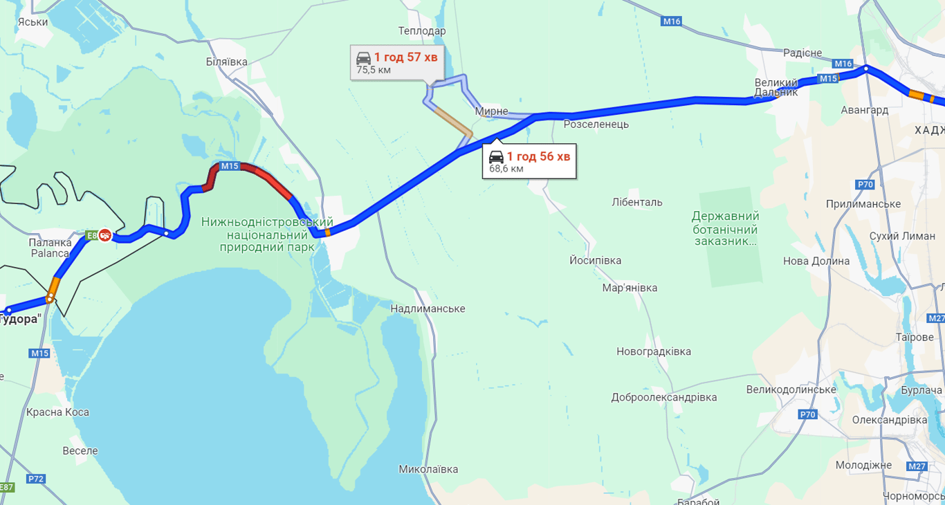 Очереди, пробки и ДТП — движение на трассе Одесса — Рени очень затруднено - фото 1