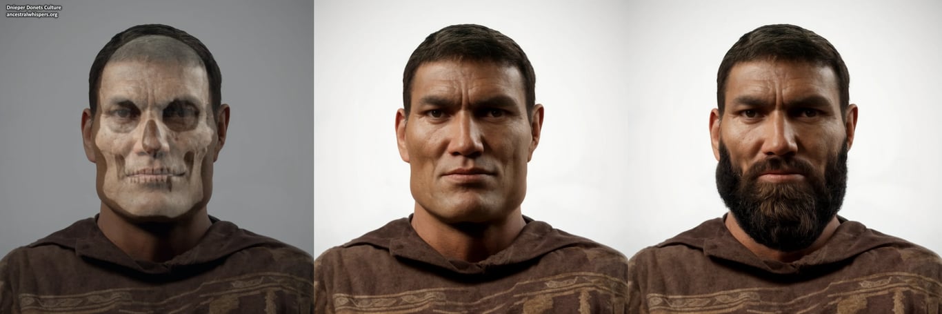 Вчені відтворили обличчя предка українців, який жив 10 тисяч років тому — фото