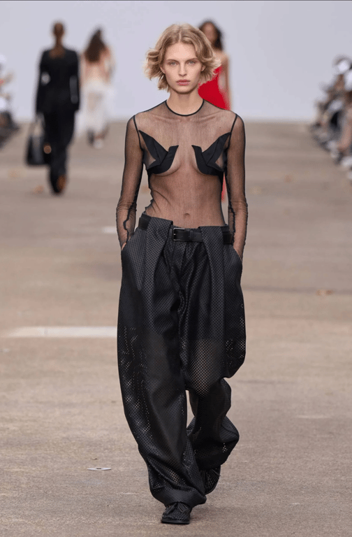 Прозорі блузи на піку популярності у 2025