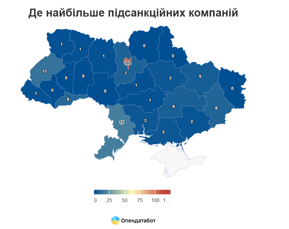 Бізнеси під санкціями РНБО — Одещина на другому місці - фото 1