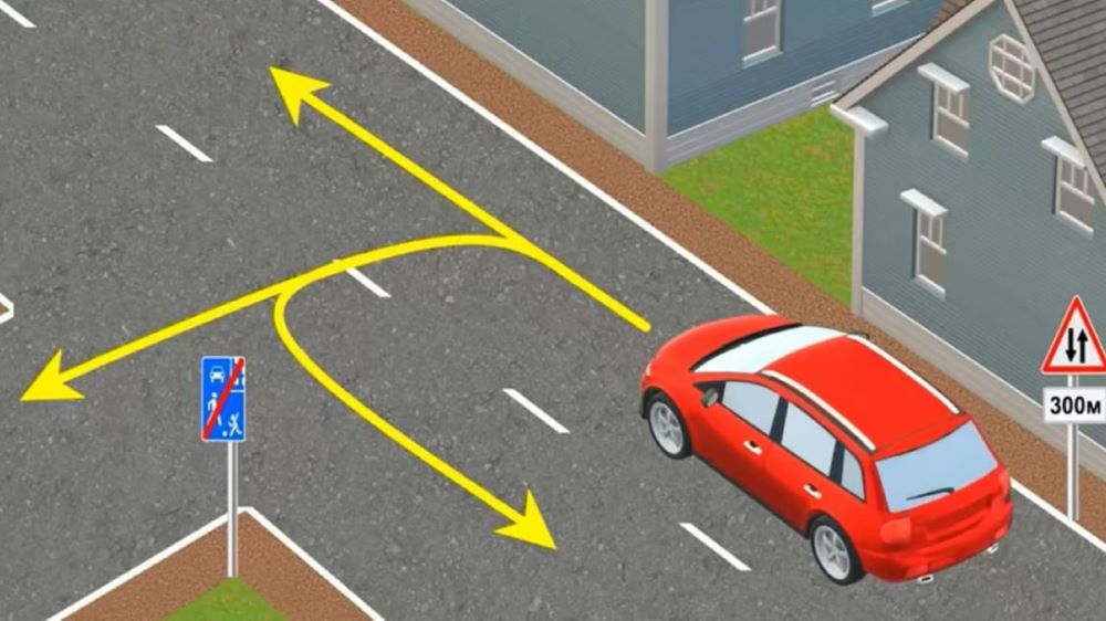 Хитрый тест с ПДД — в каких направлениях разрешено движение авто - фото 1