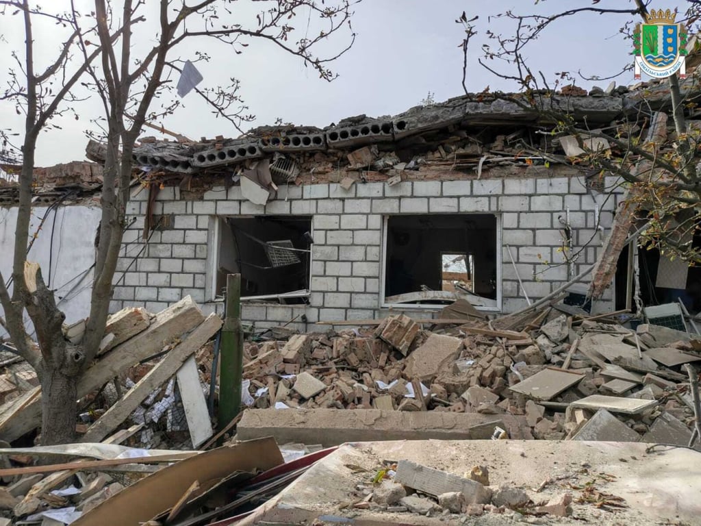 Зруйнована частина будинку у Вилковому