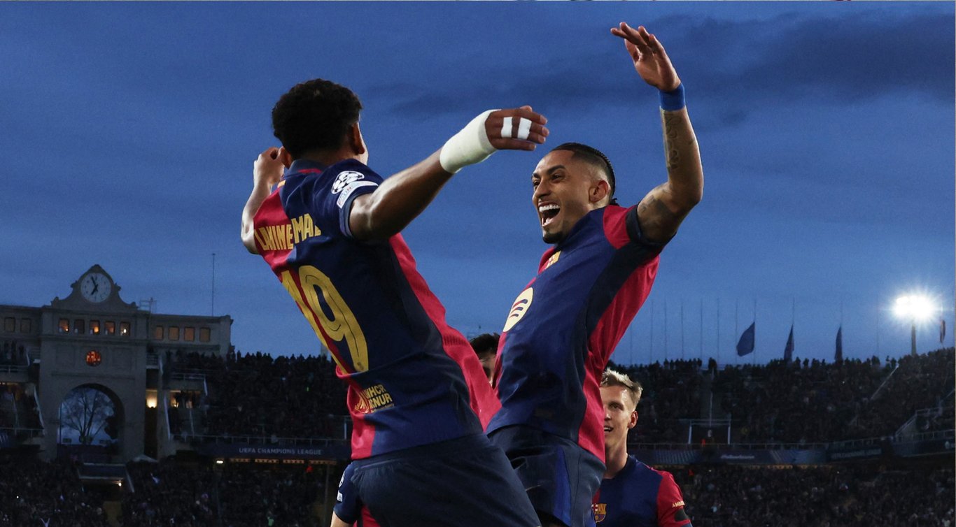 Ламин Ямаль и Рафинья