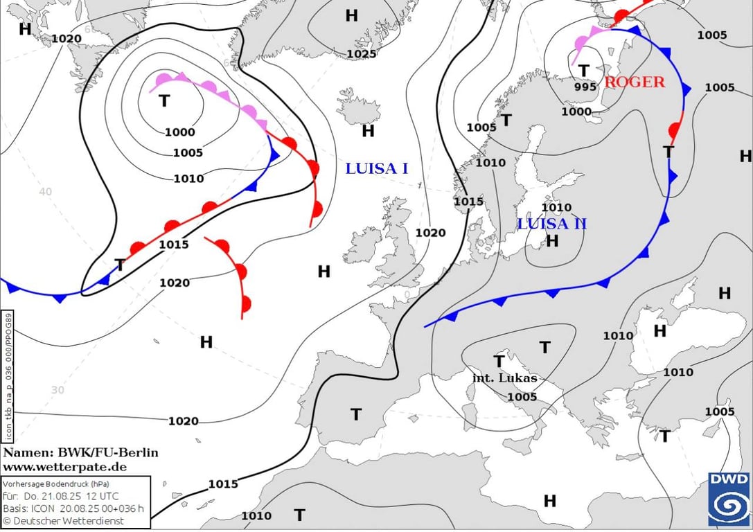 Прогноз погоди на 21 серпня